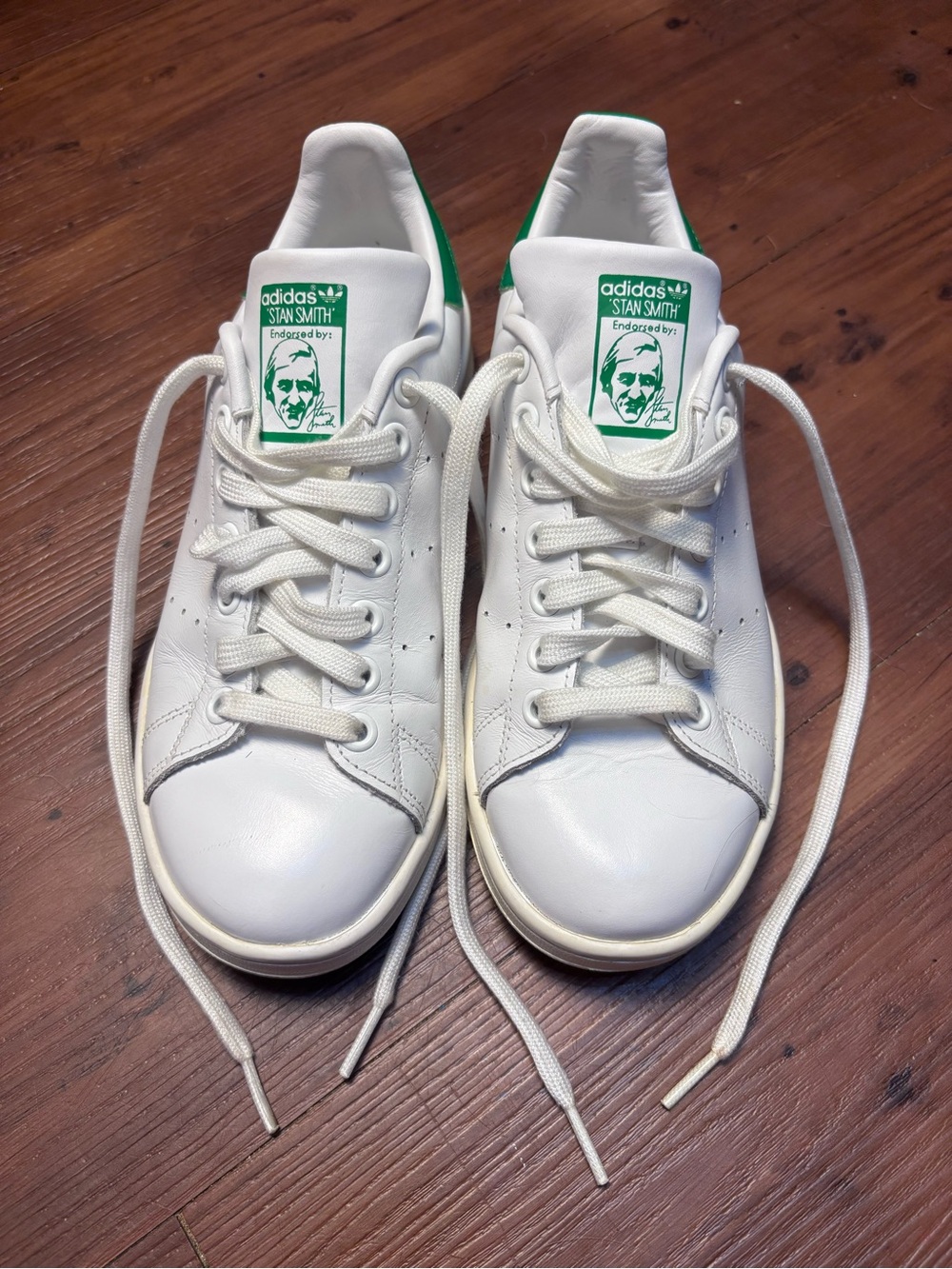 Adidas Originals Stan Smith Men's Shoes White Green 6.5